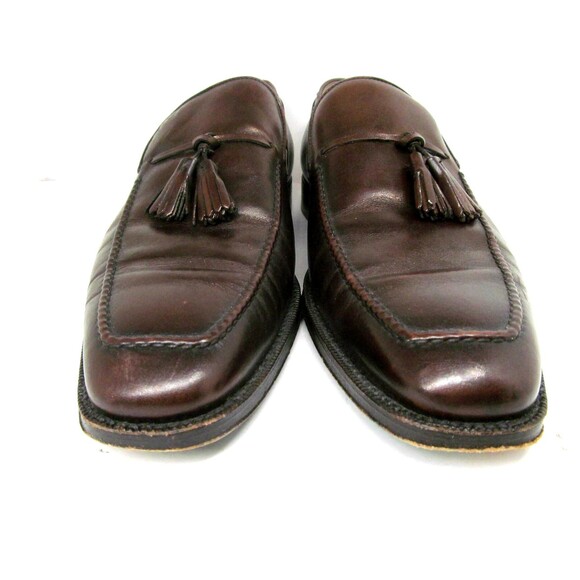 Sutor Mantellassi Brown Leather Apron Toe Tassel Loafers Size Mens US 7.5 M Nice main image 5